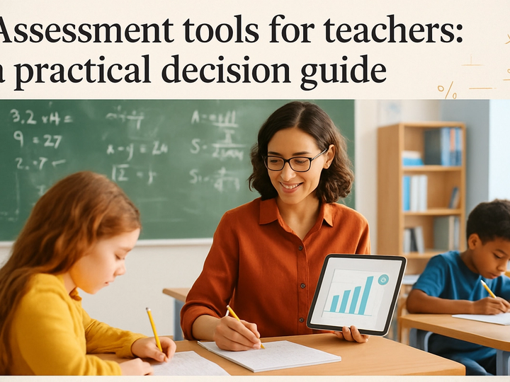 Editorial illustration for Assessment tools for teachers: a practical decision guide.