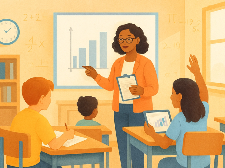 Editorial illustration for Best math programs for elementary students: an evidence-linked decision guide.